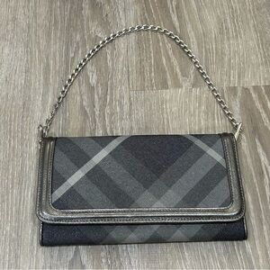 Burberry Gray Plaid Women's Bag